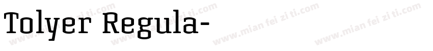 Tolyer Regula字体转换